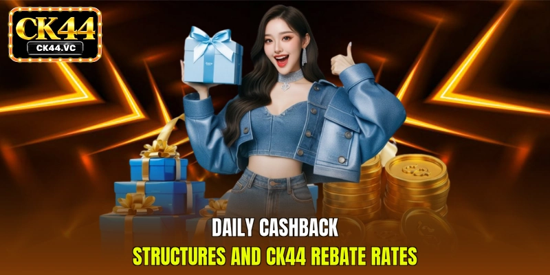 Daily cashback structures and CK44 rebate rates