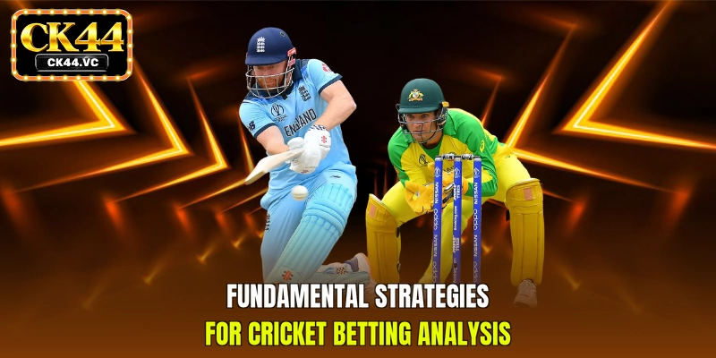 Fundamental strategies for cricket betting analysis