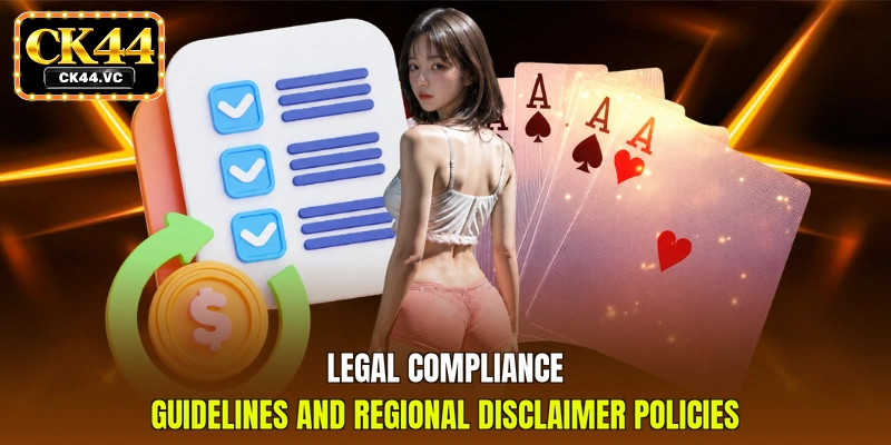 Legal compliance guidelines and regional disclaimer policies