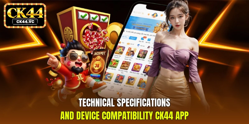 Technical specifications and device compatibility CK44 App